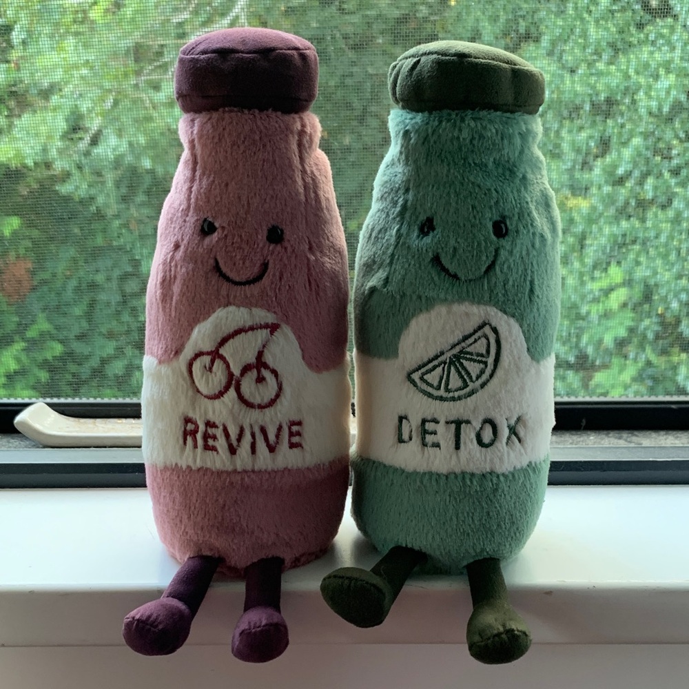 Jellycat Revive and Detox Bottle Set NWOT
